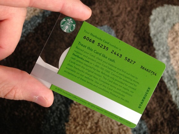 2013 Starbucks Gift Card Father's Day Unused Pin Intact No Stored Value 6097